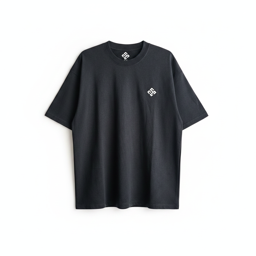 Black Tee White Background