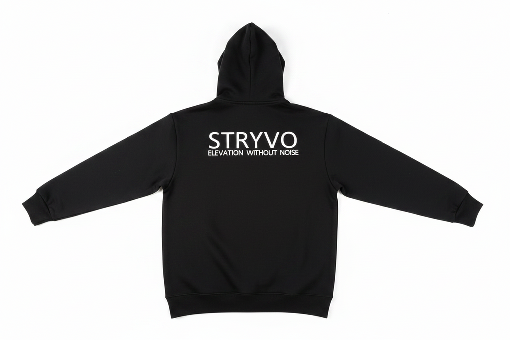 STRYVO Heavyweight Hoodie 430GSM – Back Statement Edition