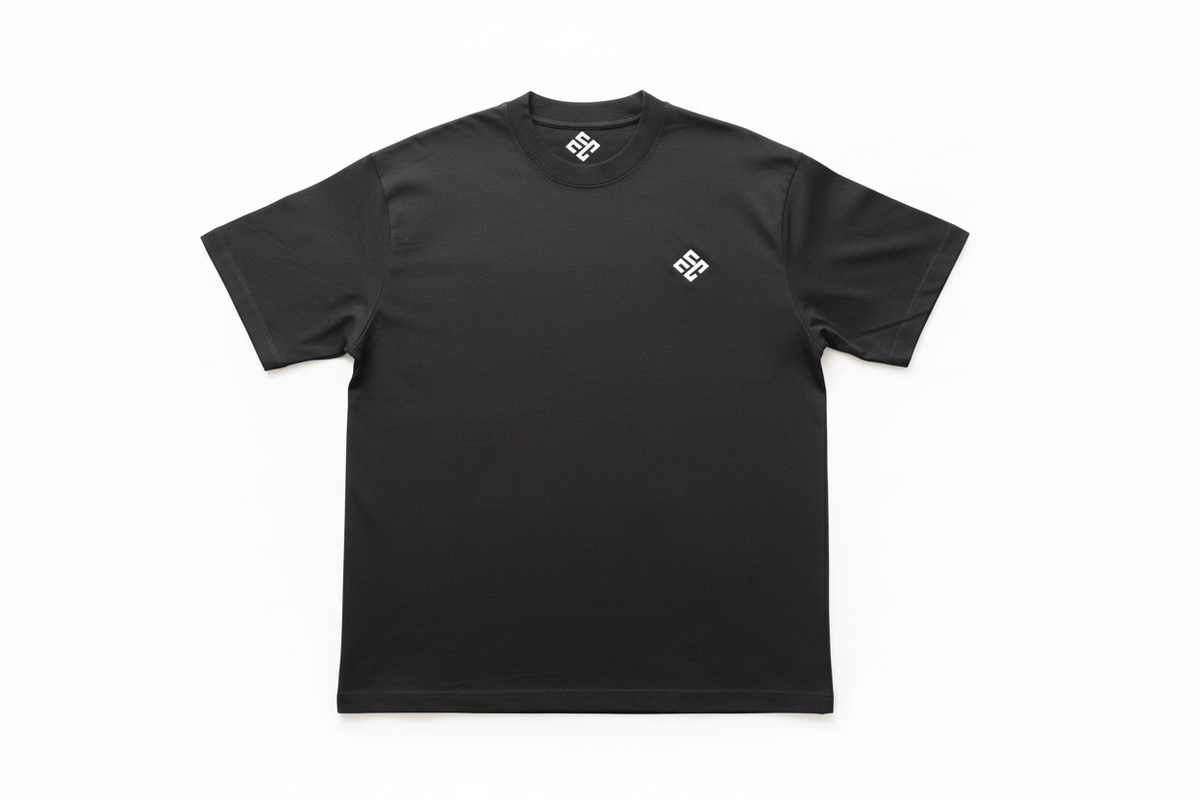 STRYVO Tee - Front Symbol Oversize ( 300GSM ) - Black